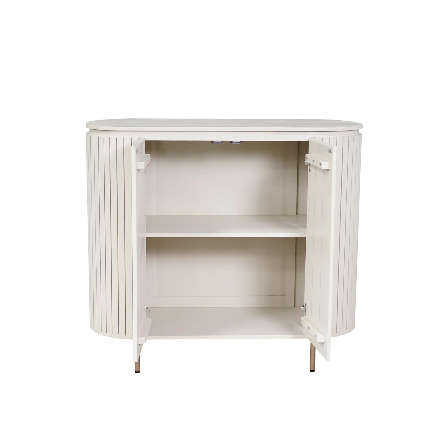 Kabinet kast Solana Zand Mangohout 115 cm - Industrieelinhuis.nl