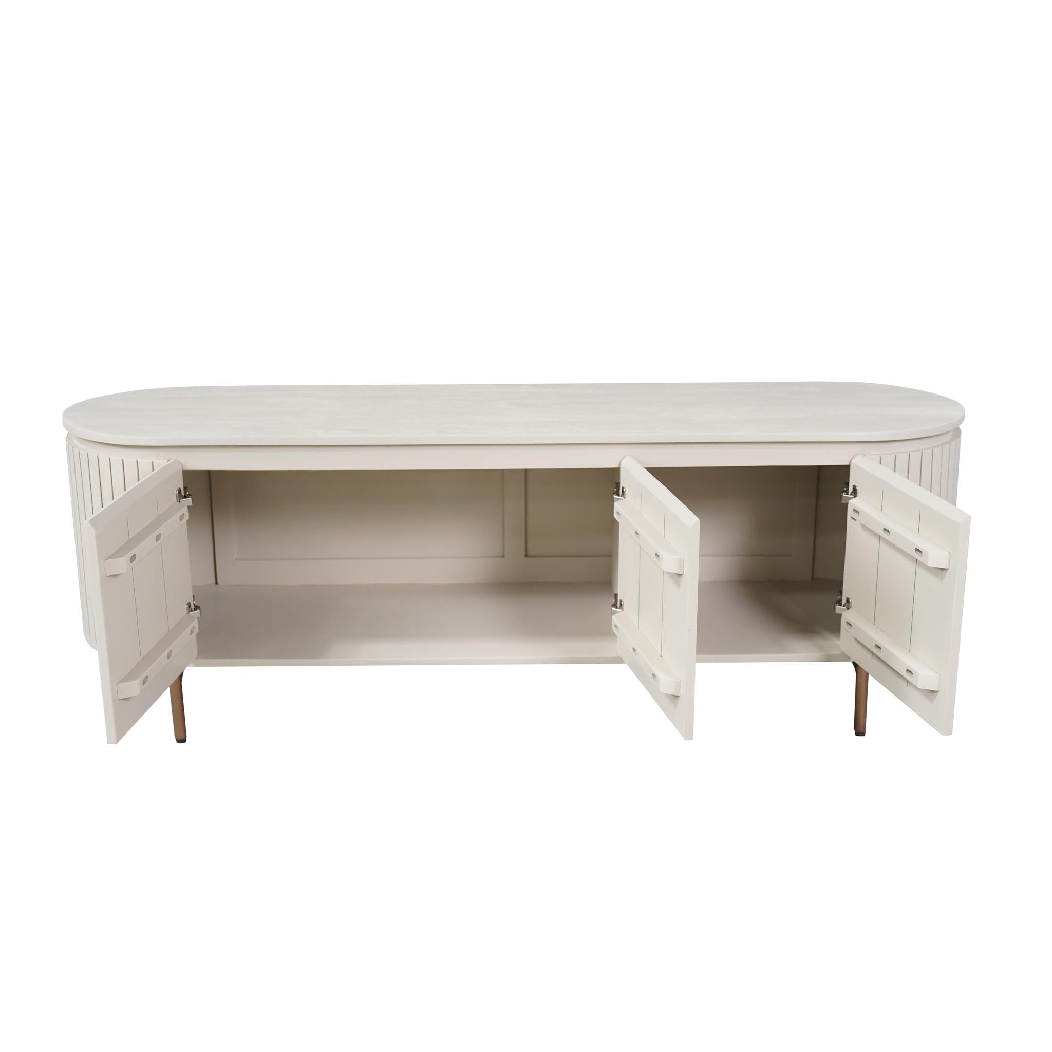 Tv meubel Solana Zand Mangohout 165 cm - Industrieelinhuis.nl
