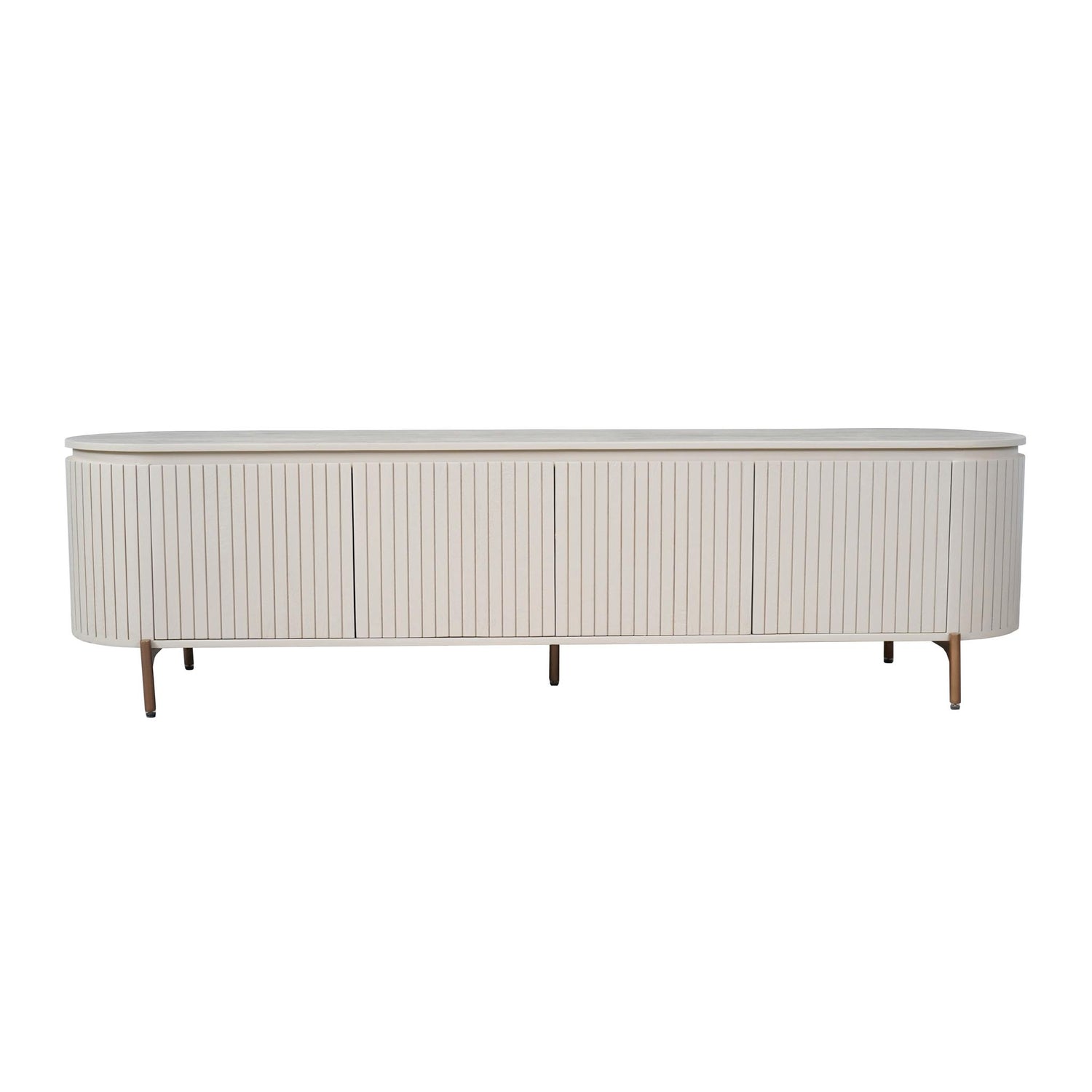 Tv meubel Solana Zand Mangohout 210 cm - Industrieelinhuis.nl