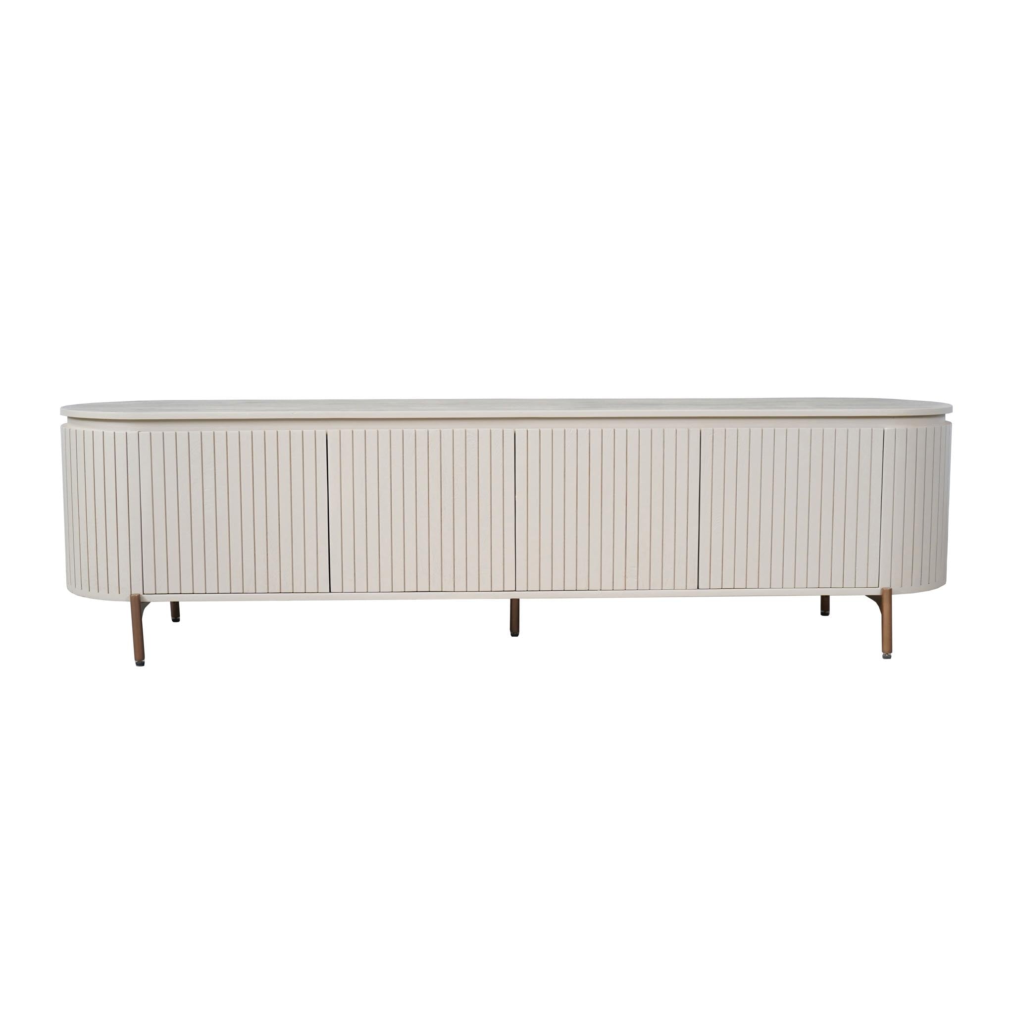 Tv meubel Solana Zand Mangohout 210 cm - Industrieelinhuis.nl