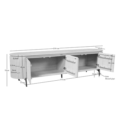 Salontafel Solana Zand Mangohout 50 cm - Industrieelinhuis.nl