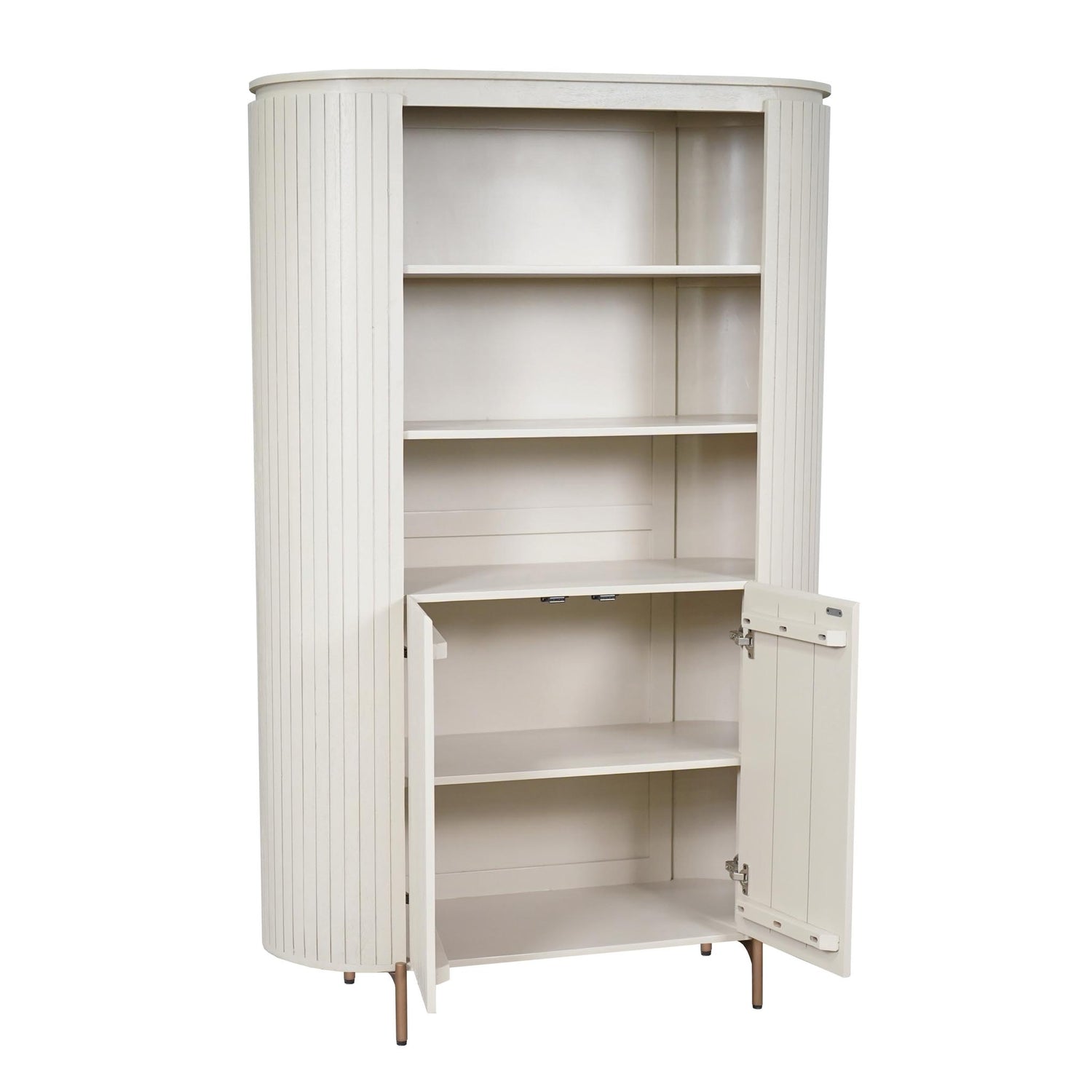 Wandkast Solana Zand Mangohout 115 cm - Industrieelinhuis.nl