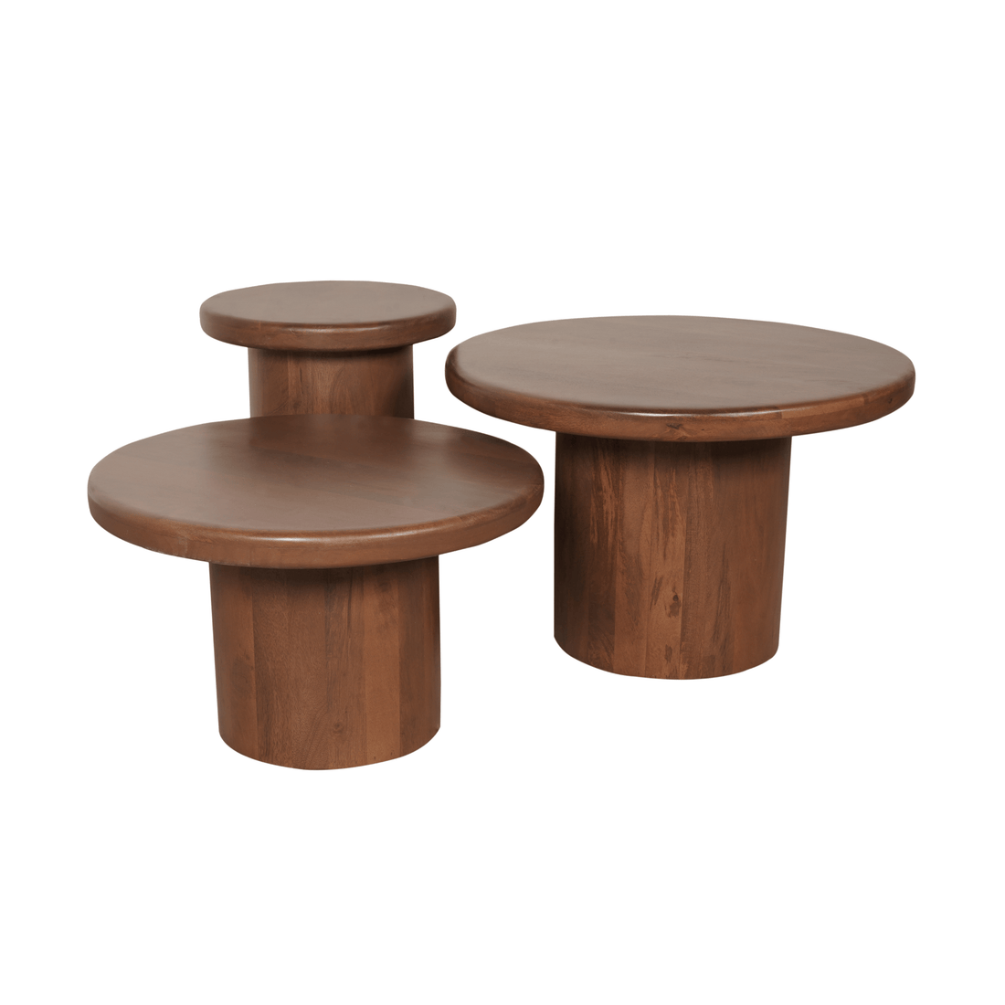 Salontafel Maya 70 cm Walnut - Industrieelinhuis.nl