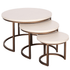 Salontafelset van 3 Madison Sand70 cm - Industrieelinhuis.nl