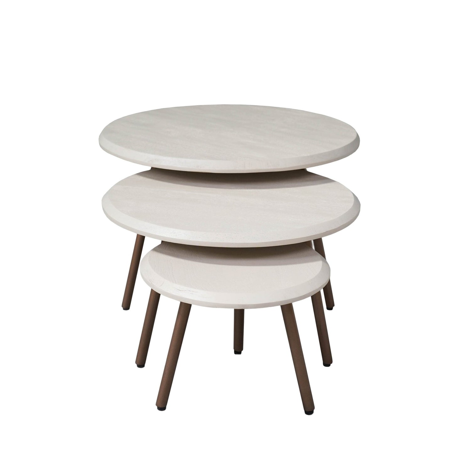 Salontafel Guus Naturel Mangohout 60 cm - Industrieelinhuis.nl