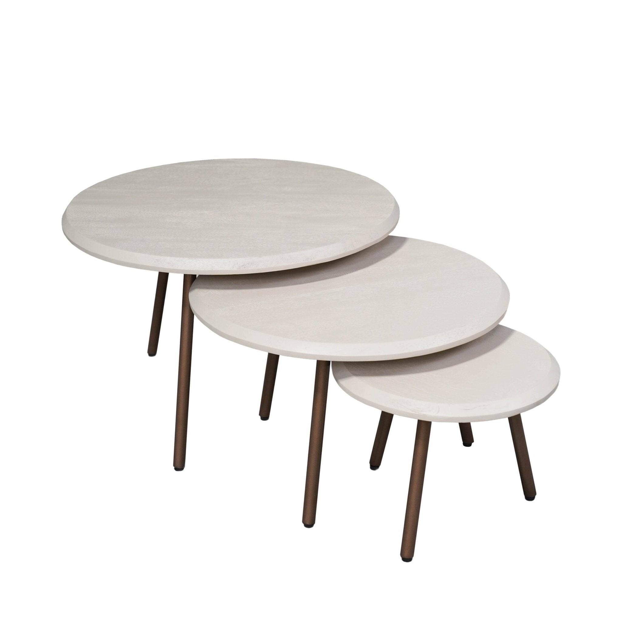 Salontafel Guus Naturel Mangohout 60 cm - Industrieelinhuis.nl