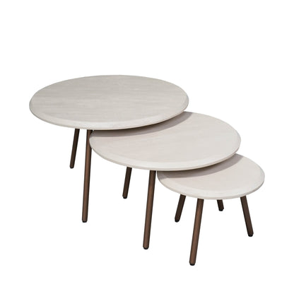 Salontafel Guus Naturel Mangohout 60 cm - Industrieelinhuis.nl