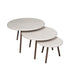 Ronde salontafelset Ohio Zand Mangohout 70 cm - Industrieelinhuis.nl