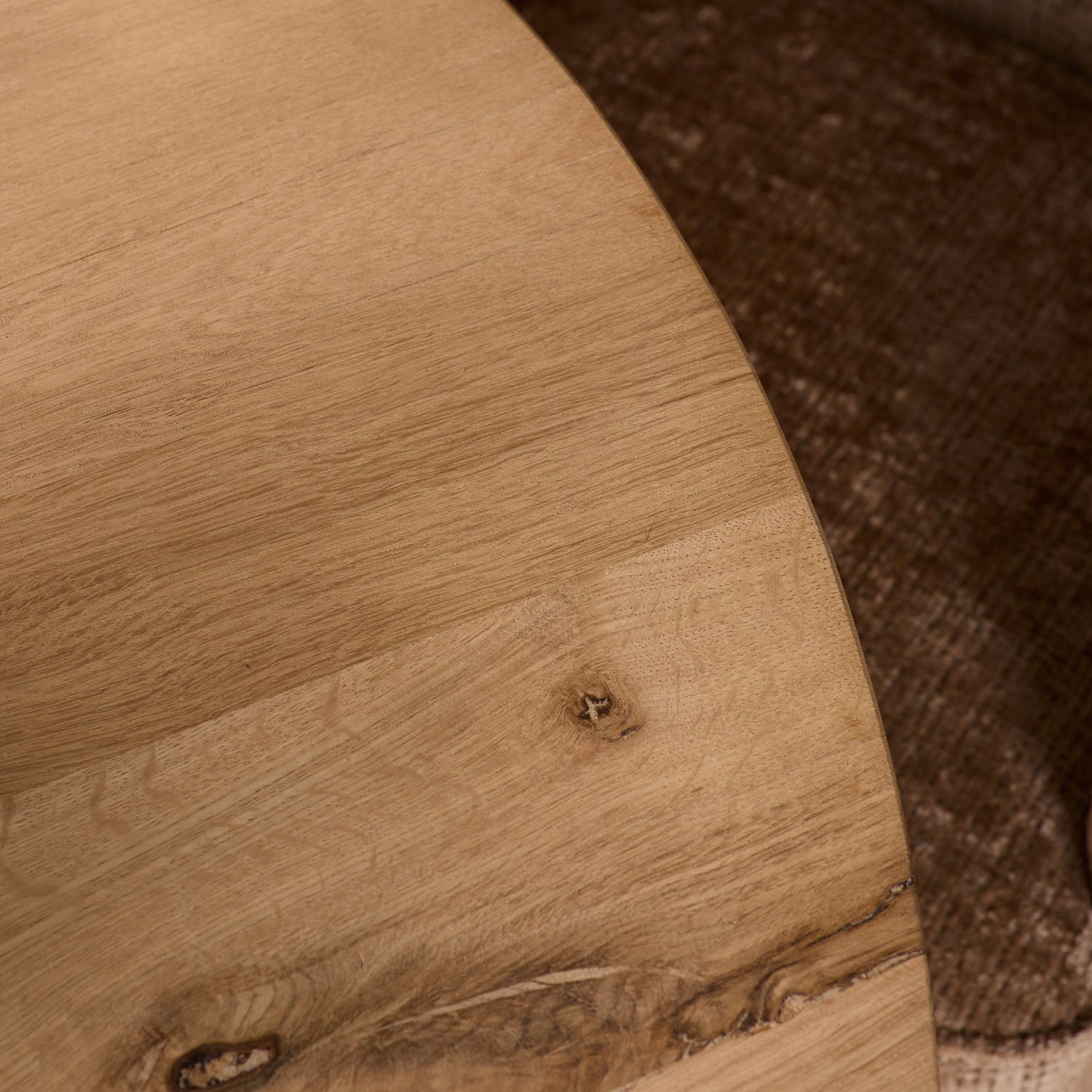 Eiken eettafel Ferris | Rond 150 cm | Naturel - Industrieelinhuis.nl
