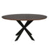 Eiken eettafel Ferris | Rond 150 cm | Walnoot - Industrieelinhuis.nl
