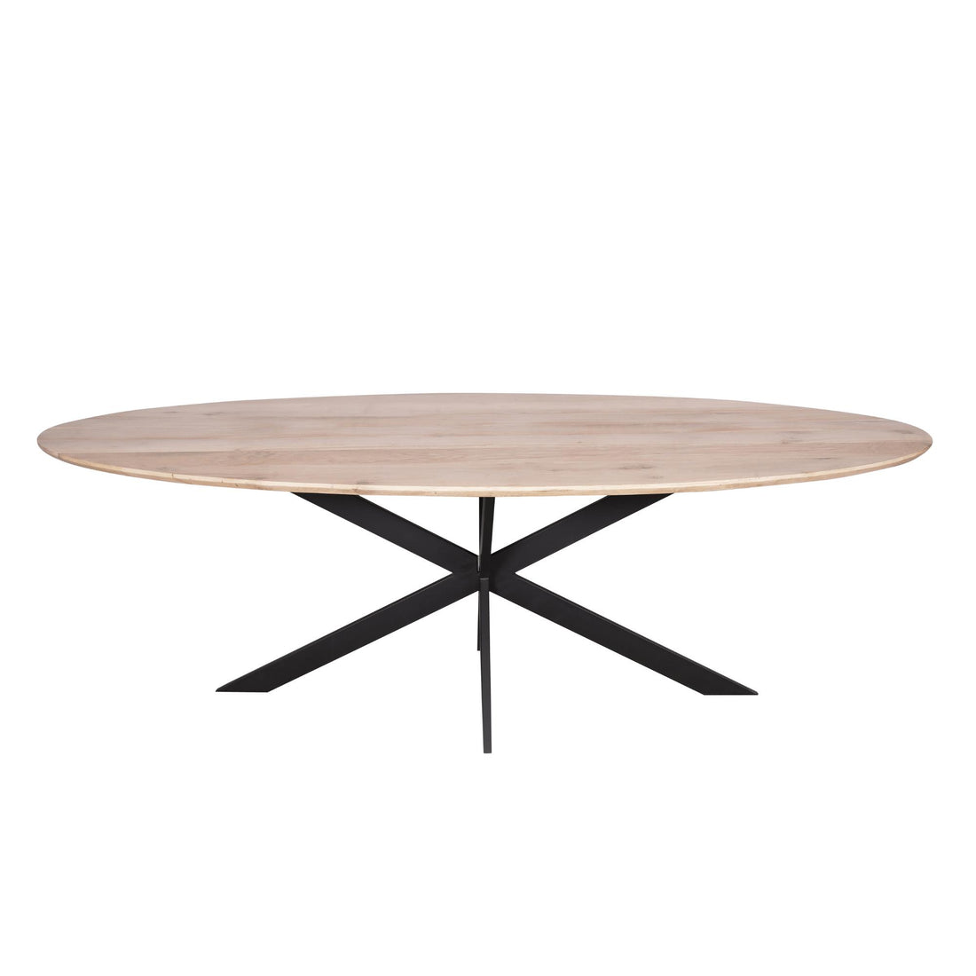 Eiken eettafel Ferris | Ovaal 210 cm | Naturel - Industrieelinhuis.nl