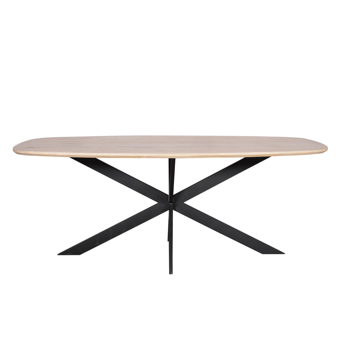 Eiken eettafel Ferris | Deens Ovaal 200 cm | Naturel - Industrieelinhuis.nl