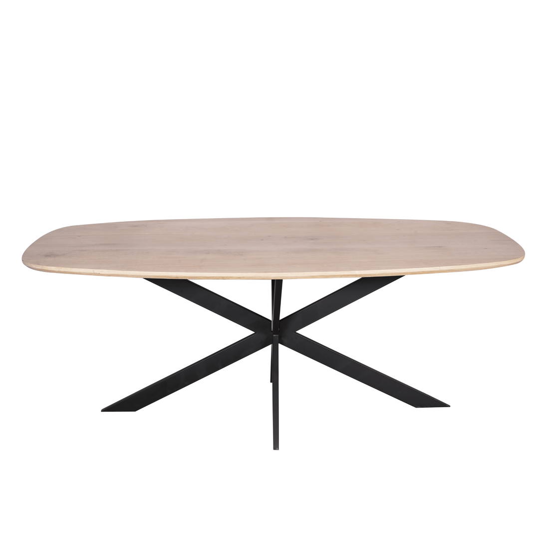 Eiken eettafel Ferris | Deens Ovaal 200 cm | Naturel - Industrieelinhuis.nl