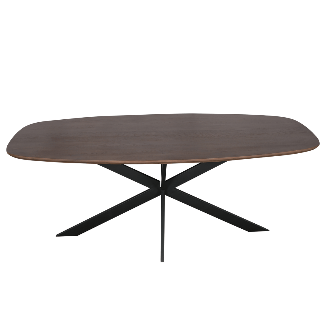 Eiken eettafel Ferris | Deens Ovaal 200 cm | Walnoot - Industrieelinhuis.nl