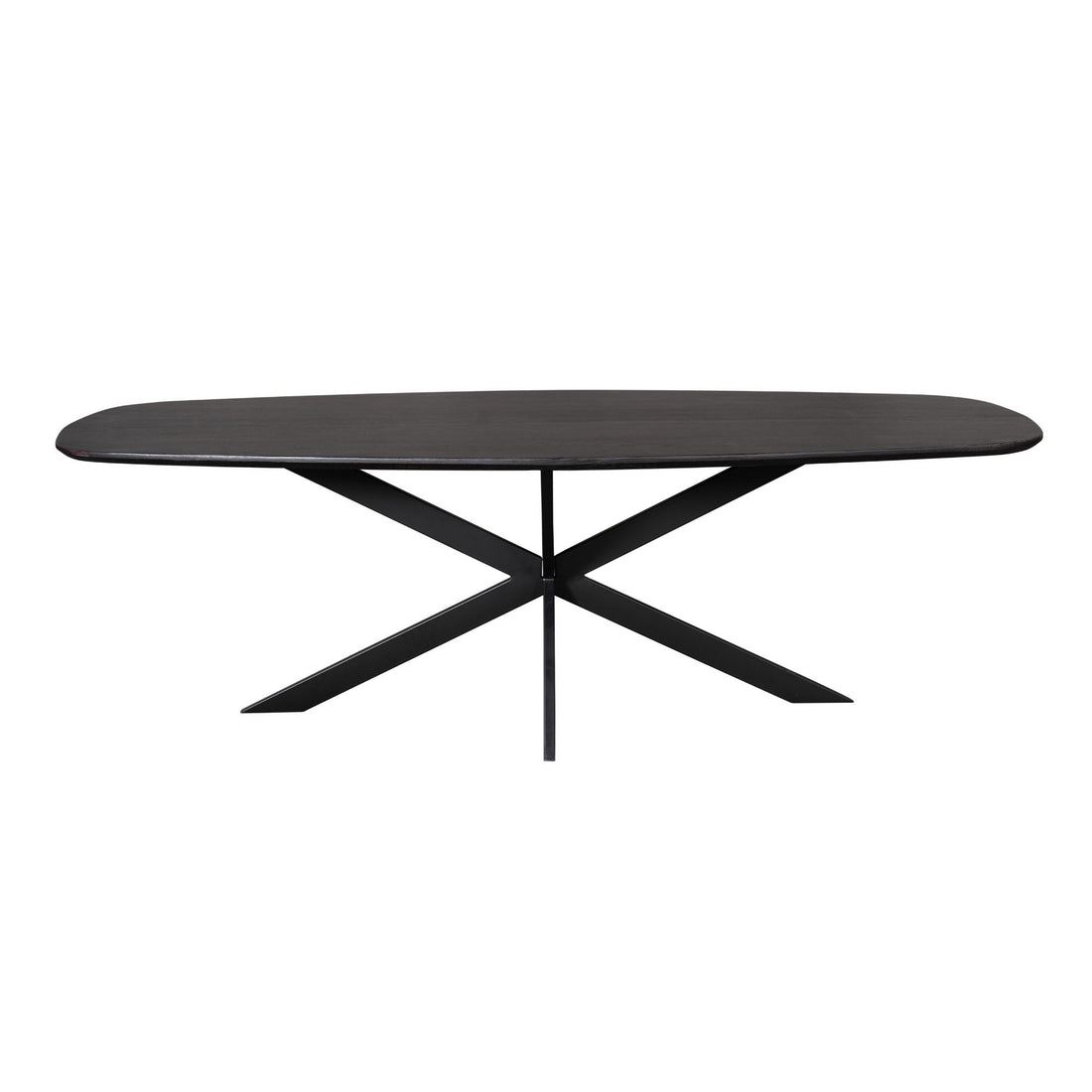 Eiken eettafel Ferris | Deens Ovaal 280 cm | Zwart - Industrieelinhuis.nl