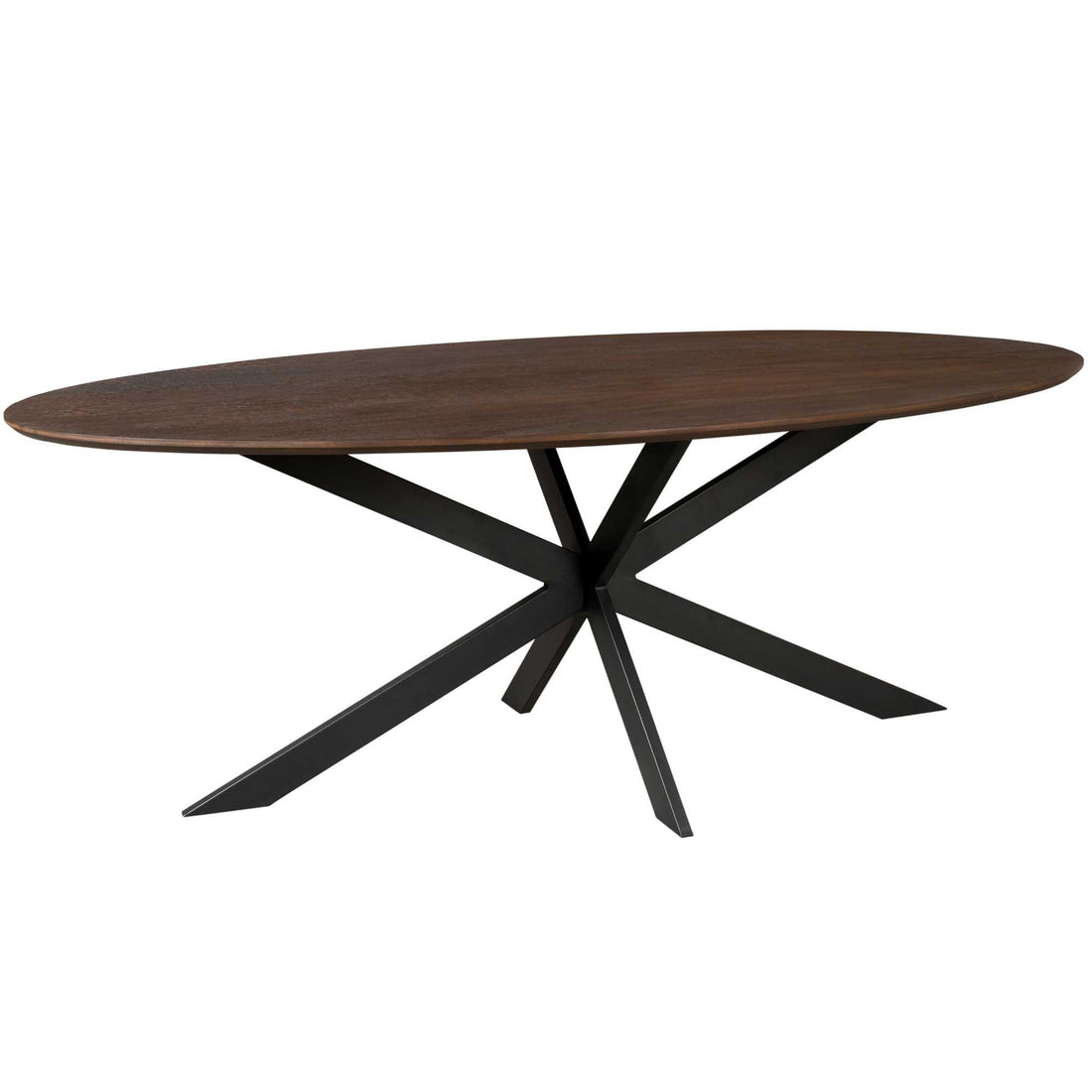 Eiken eettafel Ferris Ovaal Bruin 210 cm