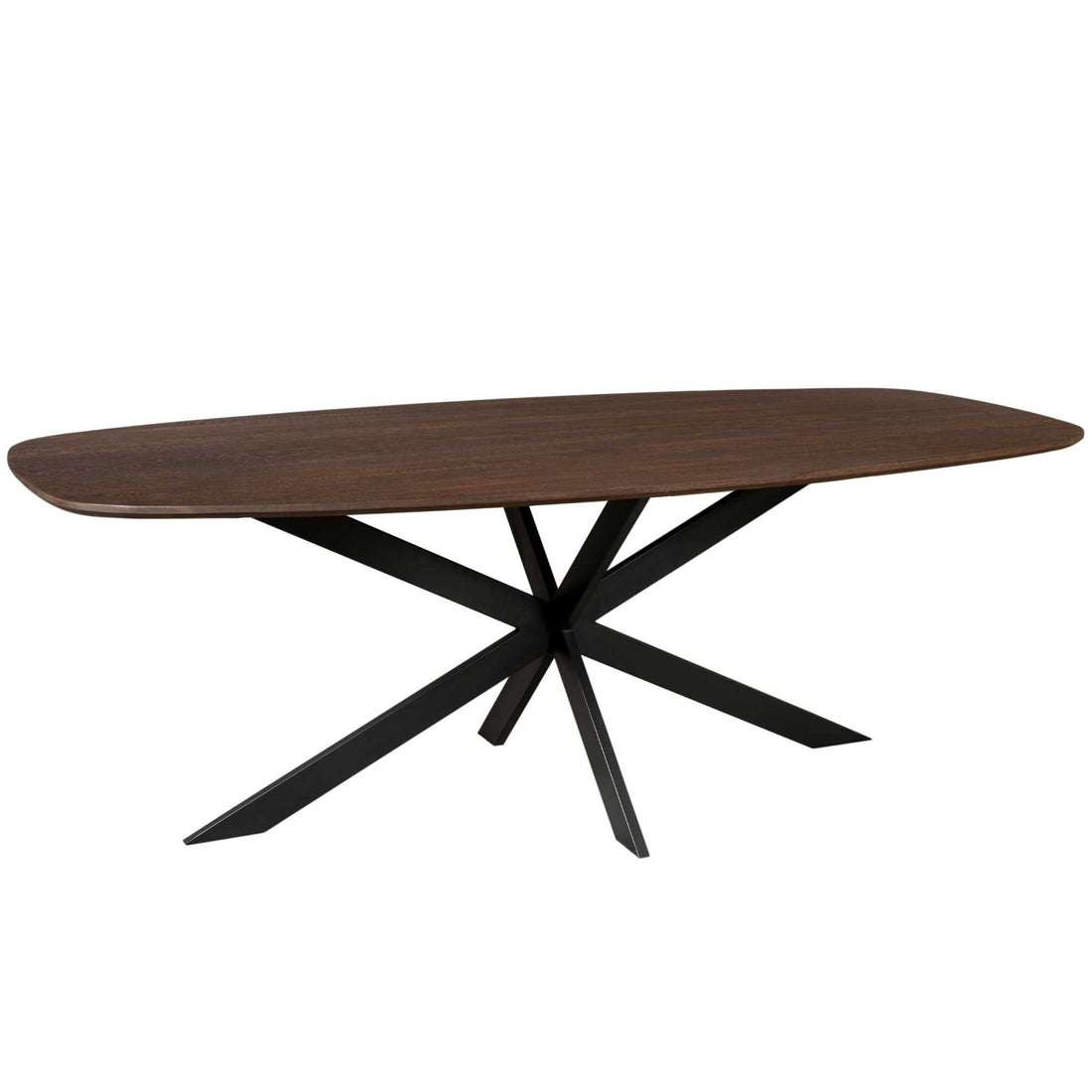 Eiken eettafel Ferris Deens Ovaal Bruin 200 cm