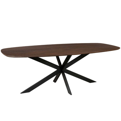 Eiken eettafel Ferris Deens Ovaal Bruin 200 cm