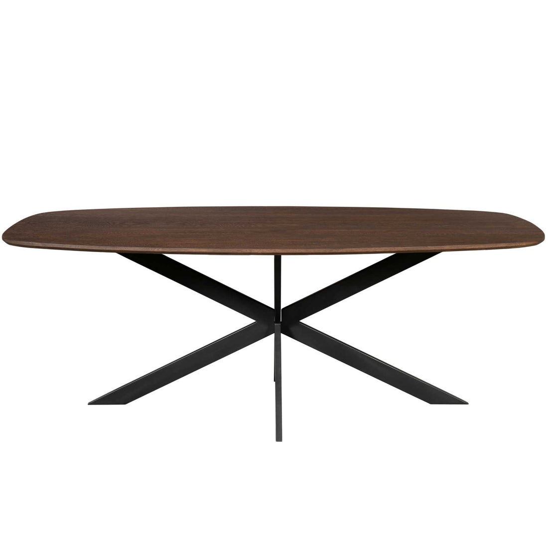 Eiken eettafel Ferris Deens Ovaal Bruin 200 cm