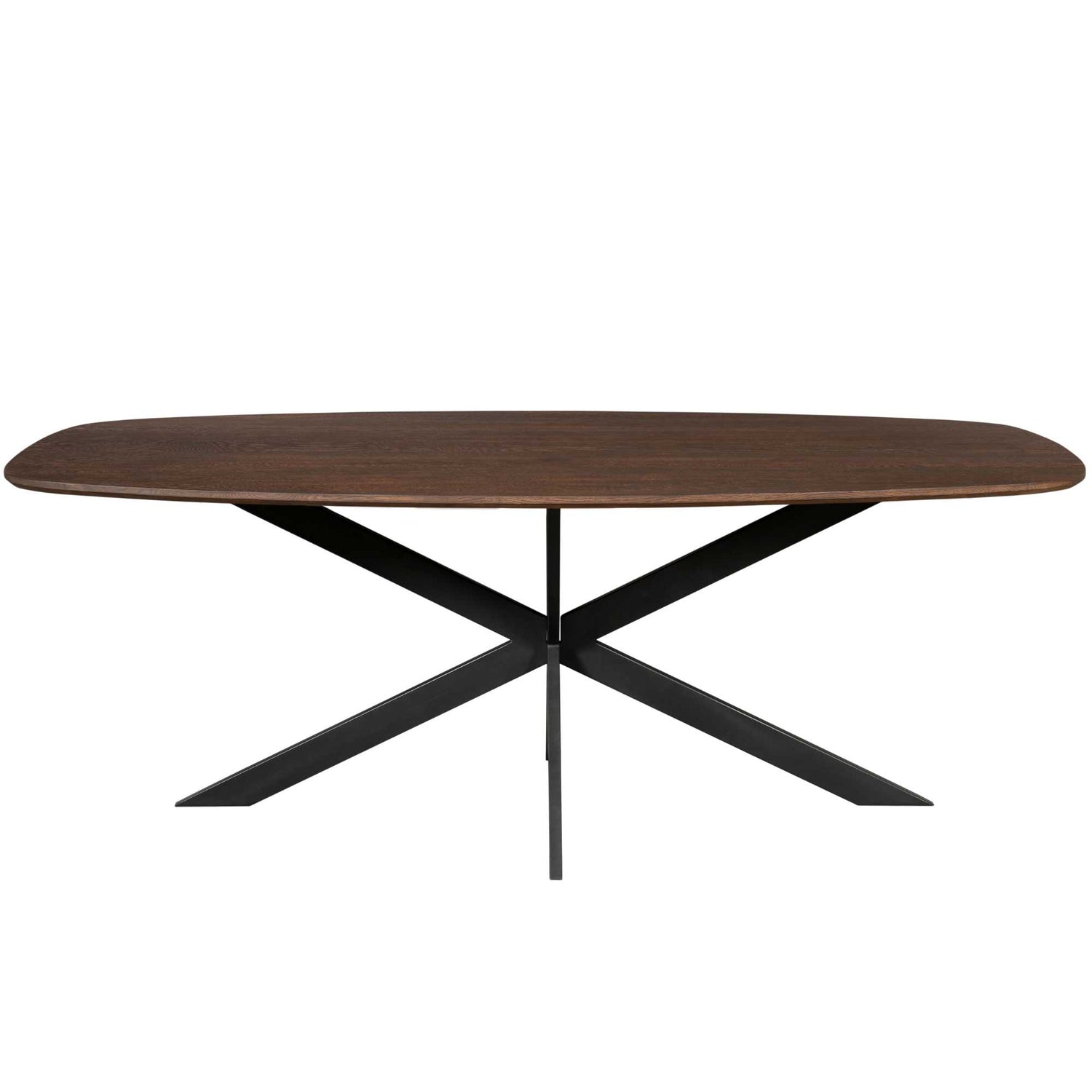 Eiken eettafel Ferris Deens Ovaal Bruin 200 cm