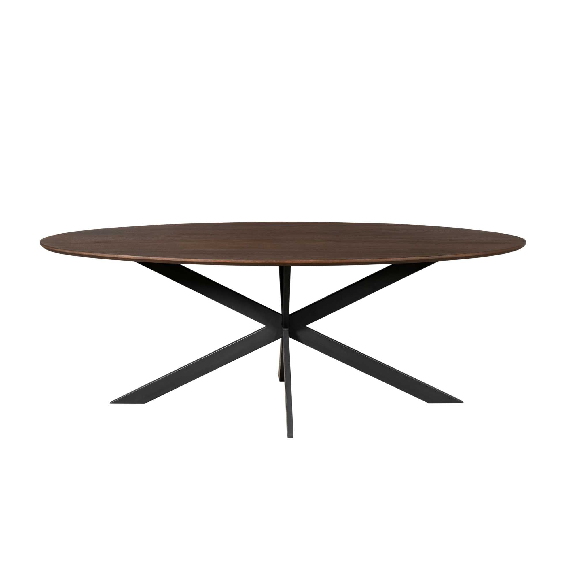 Eiken eettafel Ferris | Ovaal 180 cm | Brown