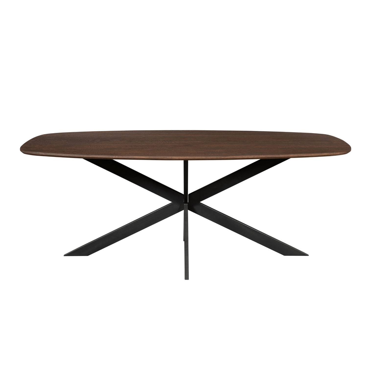 Eiken eettafel Ferris Deens Ovaal Bruin 180 cm