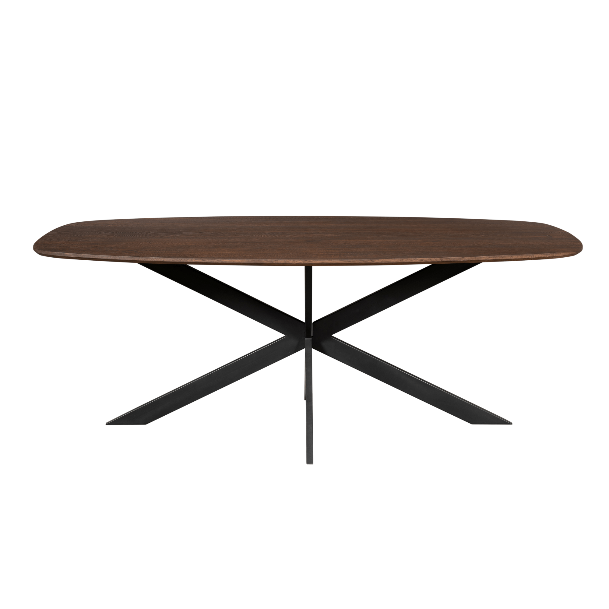 Eiken eettafel Ferris Deens Ovaal Bruin 180 cm