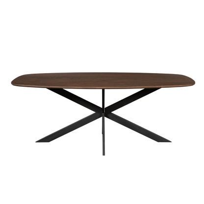 Eiken eettafel Ferris Deens Ovaal Bruin 180 cm