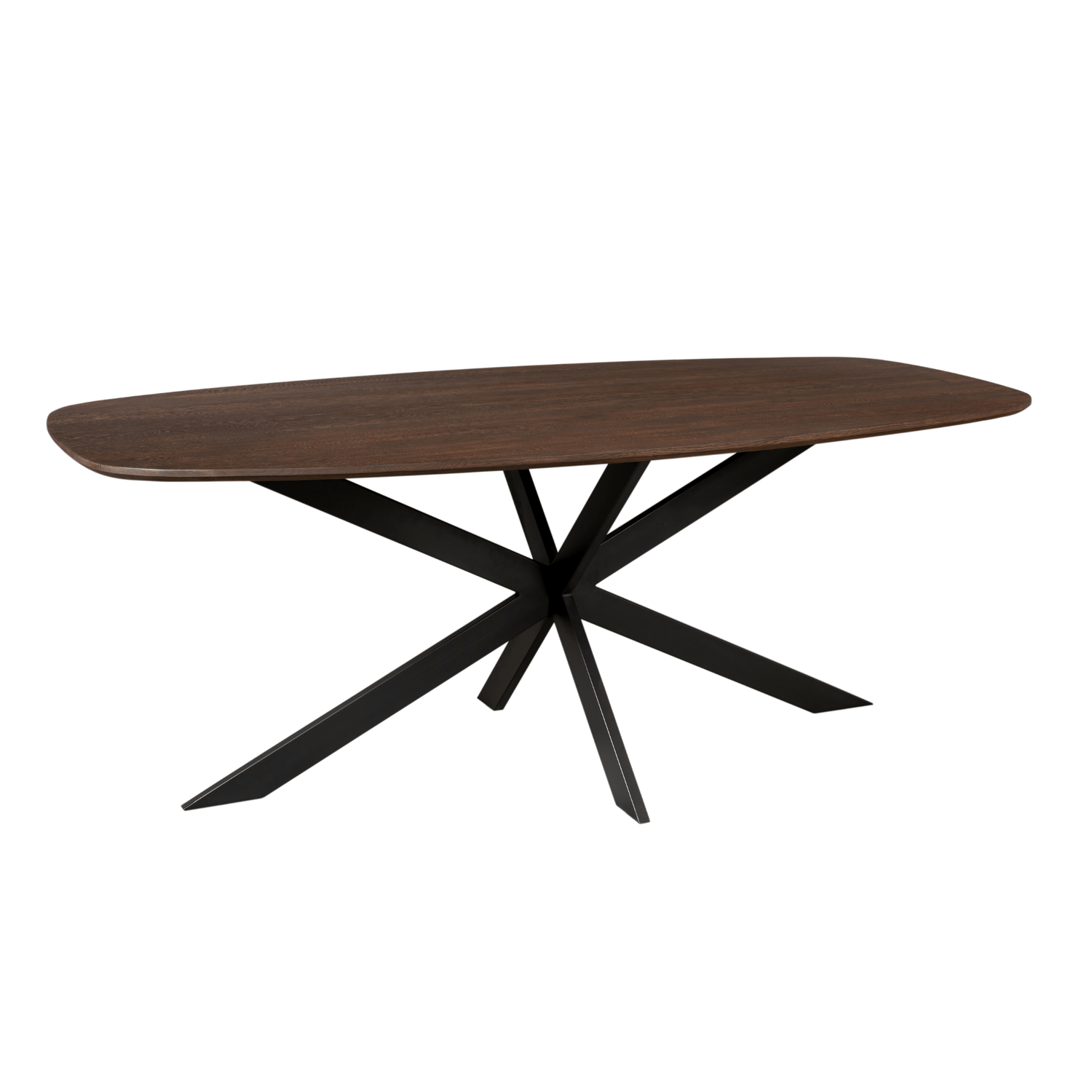 Eiken eettafel Ferris Deens Ovaal Bruin 180 cm