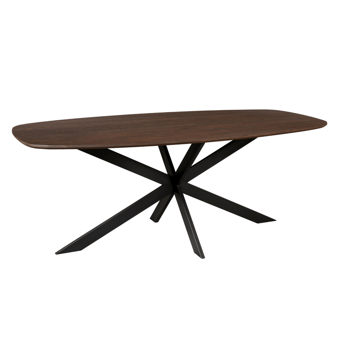 Eiken eettafel Ferris Deens Ovaal Bruin 280 cm