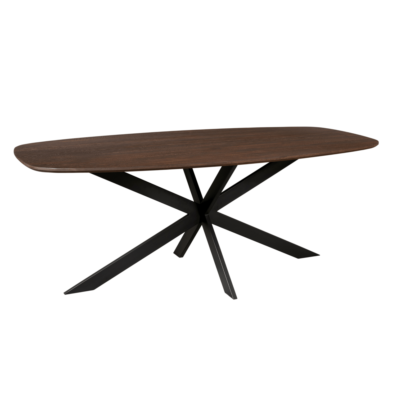 Eiken eettafel Ferris Deens Ovaal Bruin 280 cm