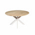 Eiken eettafel Ferris | Rond 150 cm | Naturel | Poot Sand - Industrieelinhuis.nl