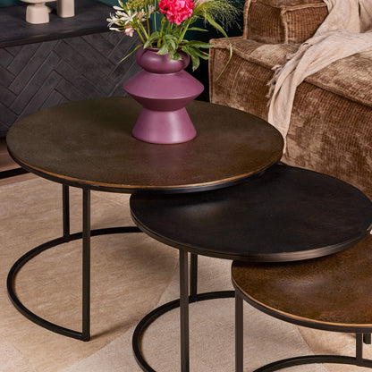 Salontafel Xaro | 75 cm | Set van 3 - Industrieelinhuis.nl