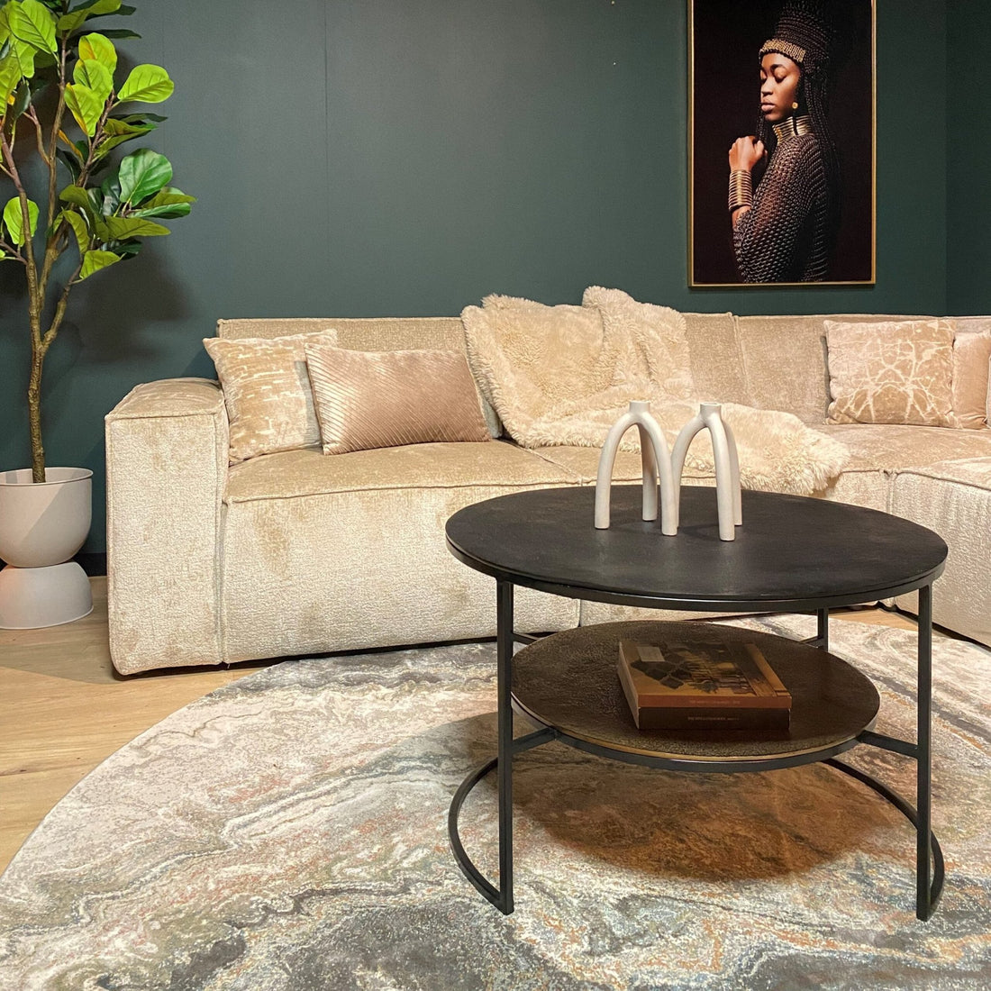 Salontafel Lecia | 80 cm - Industrieelinhuis.nl
