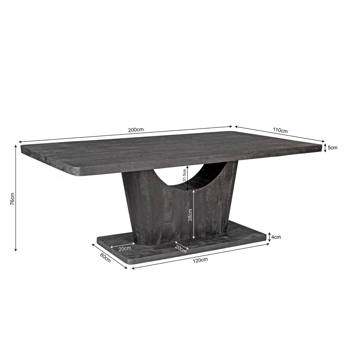 Eettafel Voco | 240 cm | Brown - Industrieelinhuis.nl