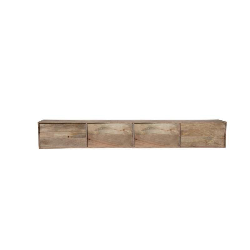 Zwevend tv meubel Vision Naturel | 200 cm - Industrieelinhuis.nl