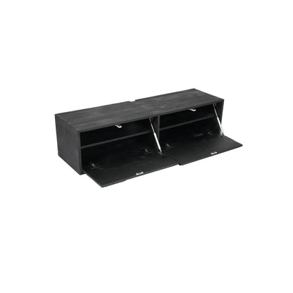 Zwevend tv meubel Vista Black | 120 cm - Industrieelinhuis.nl