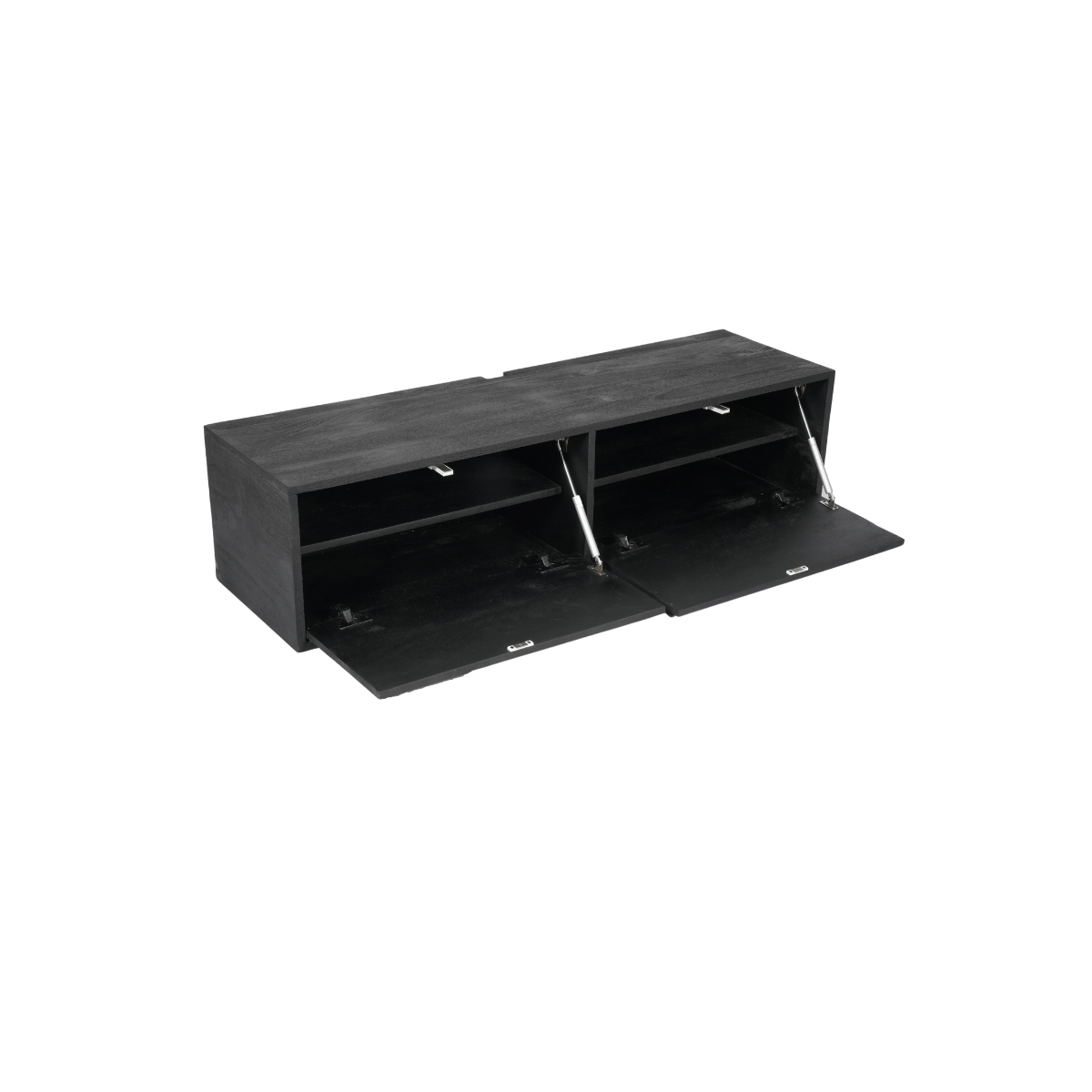 Zwevend tv meubel Vista Black | 120 cm - Industrieelinhuis.nl