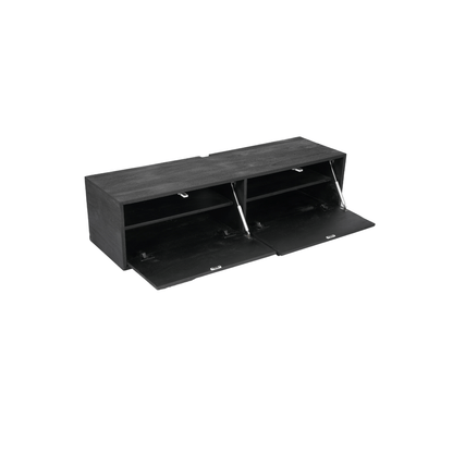 Zwevend tv meubel Vista Black | 120 cm - Industrieelinhuis.nl