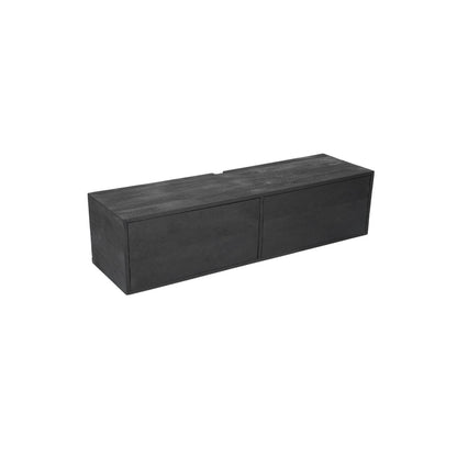 Zwevend tv meubel Vista Black | 120 cm - Industrieelinhuis.nl