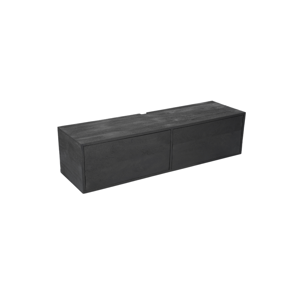 Zwevend tv meubel Vista Black | 120 cm - Industrieelinhuis.nl