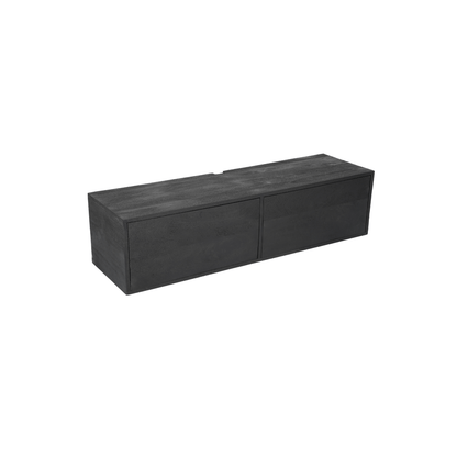 Zwevend tv meubel Vista Black | 120 cm - Industrieelinhuis.nl