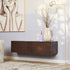 Zwevend tv meubel Vista Walnut | 120 cm - Industrieelinhuis.nl