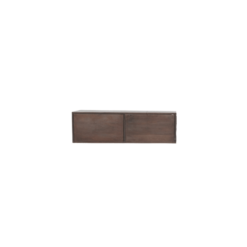 Zwevend tv meubel Vista Walnut | 120 cm - Industrieelinhuis.nl