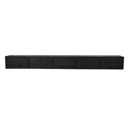 Zwevend Tv meubel Vision Black | 280 cm - Industrieelinhuis.nl