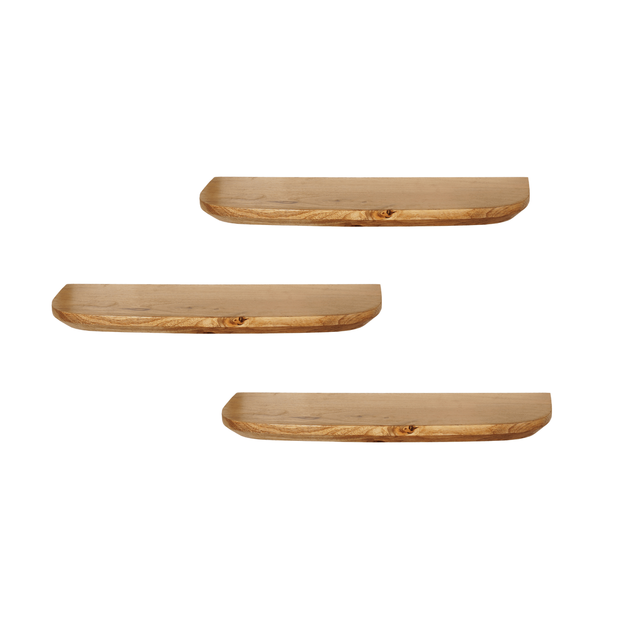 Wandplank Gusta Naturel 60 cm Set van 3 - Industrieelinhuis.nl