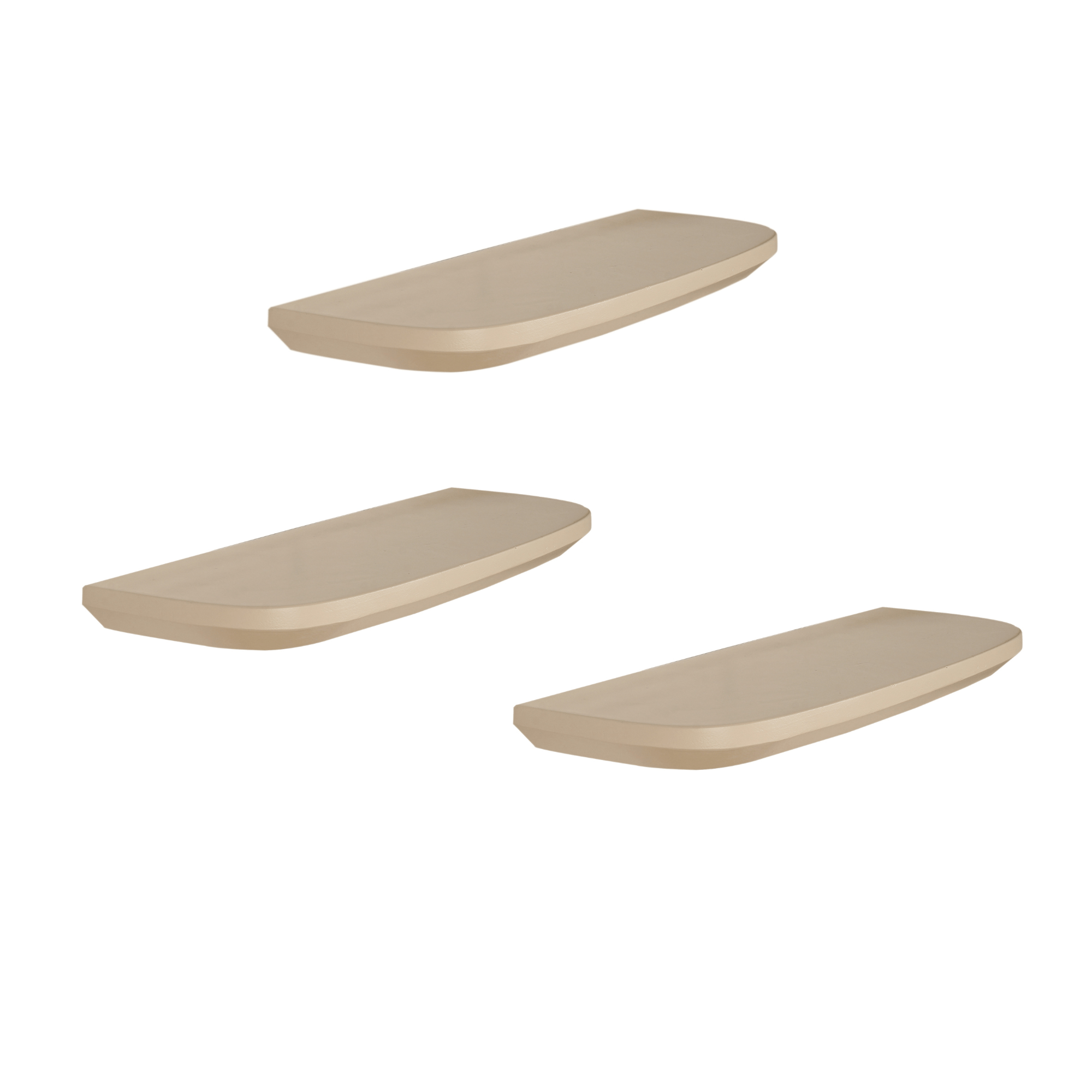 Wandplank Set van 3 Lume | Sand | 60 cm - Industrieelinhuis.nl