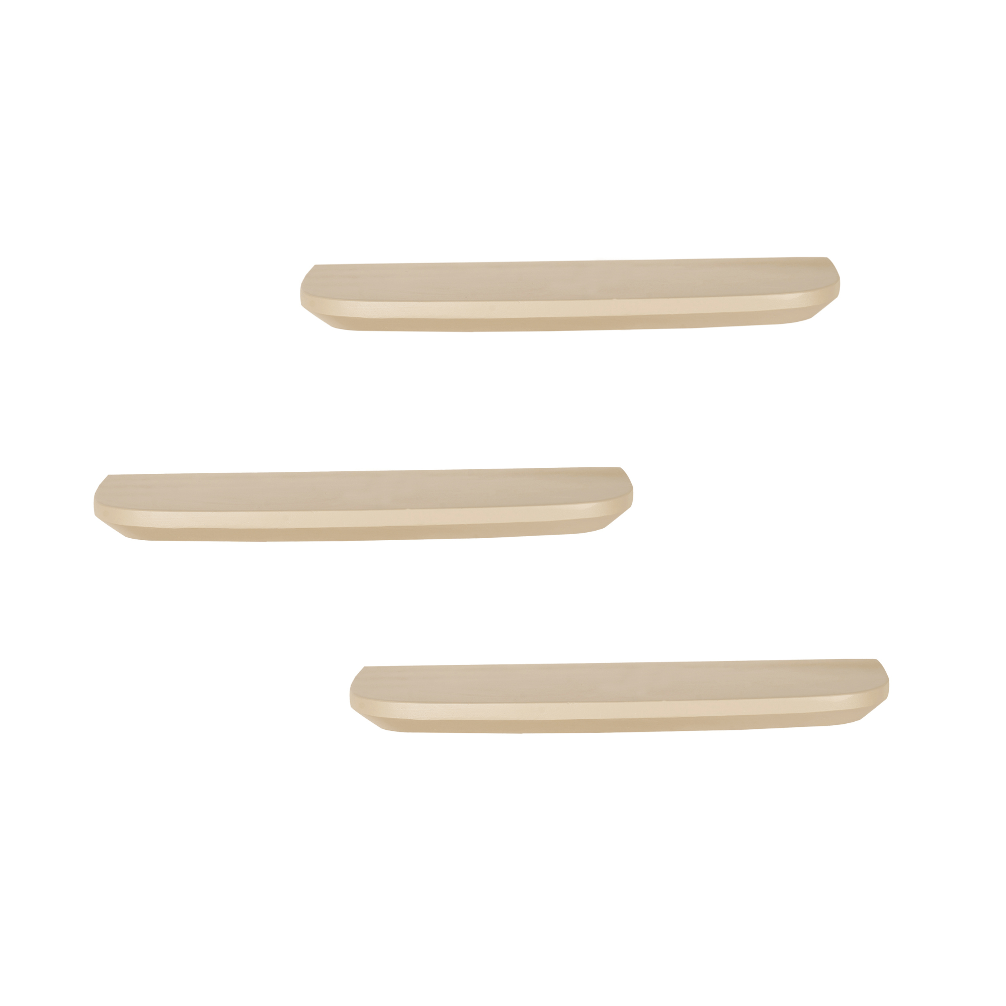 Wandplank Set van 3 Lume | Sand | 60 cm - Industrieelinhuis.nl