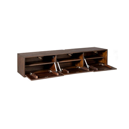 Zwevend tv meubel Vision Brown | 160 cm - Industrieelinhuis.nl