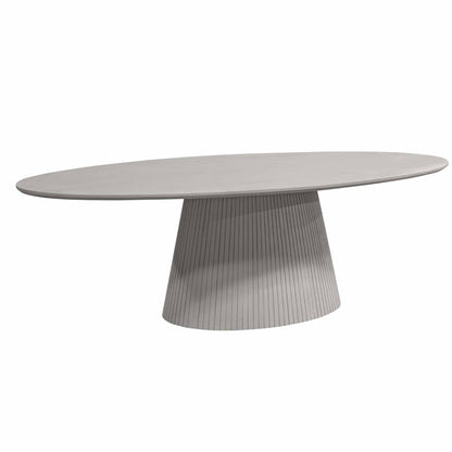 Eettafel Solana | 240 cm | Ovaal | Taupe - Industrieelinhuis.nl